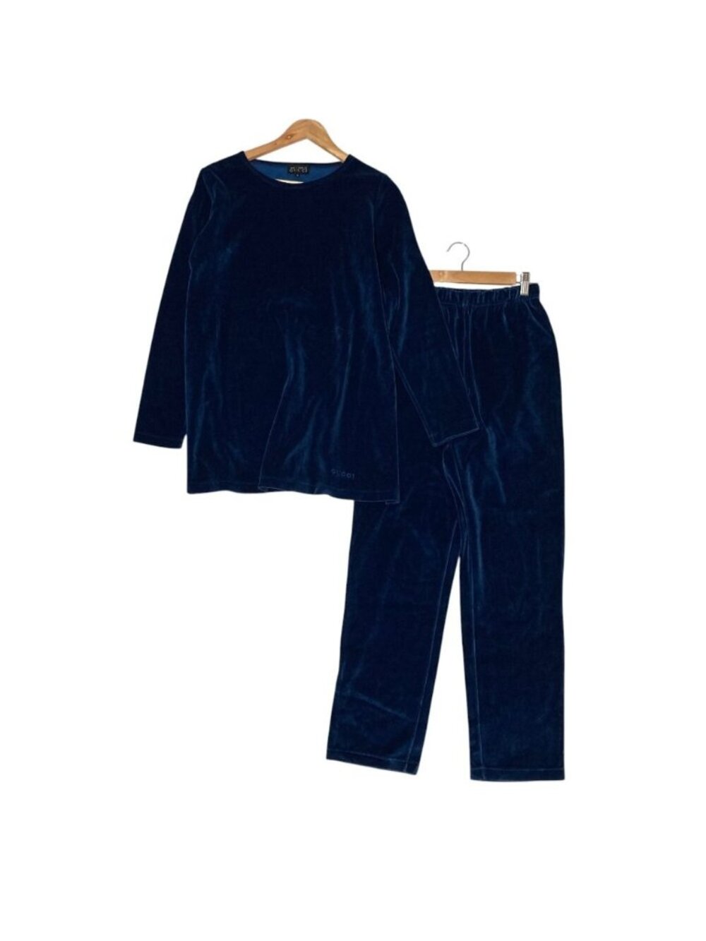 Gucci Era Velour Top Pants Set Blue S